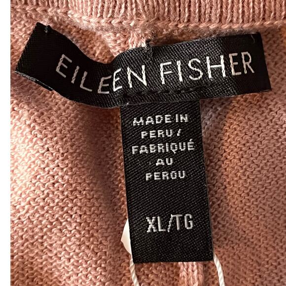 Eileen Fisher pants Peruvian Organic cotton blend tapered pink X-Large XL - Picture 5 of 5
